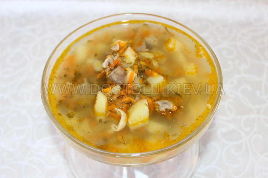 Розсольник з потрохами